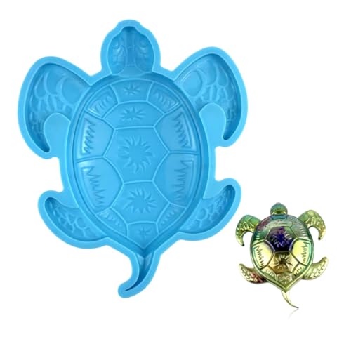 NOLITOY Silikonform Schildkröte DIY Gießform für Wanddekoration Flexible Reißfeste Epoxidharzform Langlebig Geruchlos Einfach zu Reinigen für Kreative Wohnaccessoires von NOLITOY