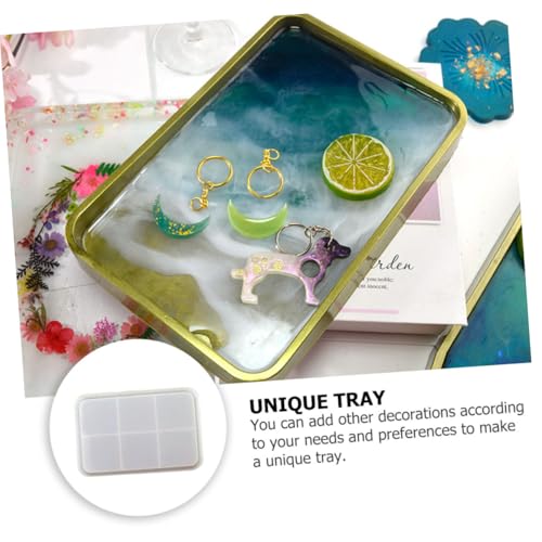 NOLITOY Silikonform Tablett DIY Epoxidharz Gießform Praktische Langlebige Silikonform für Kreative Tray Herstellung Glatt Leicht zu Entformen Wiederverwendbar für Handwerksprojekte NOLITOY Silikonform Tablett DIY Epoxidharz Gießform Praktische Langlebige Silikonform für Kreative Tray Herstellung Glatt Leicht zu Entformen Wiederverwendbar für Handwerksprojekte von NOLITOY