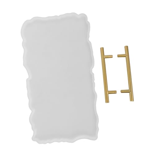 NOLITOY Silikonform Tablett mit Griffen Große Flexible Epoxidharz Tray Mold und Formbeständig für Diy Servierplatte und Dekoratives Kunsthandwerk Leicht Entformbar und Vielseitig NOLITOY Silikonform Tablett mit Griffen Große Flexible Epoxidharz Tray Mold und Formbeständig für Diy Servierplatte und Dekoratives Kunsthandwerk Leicht Entformbar und Vielseitig von NOLITOY