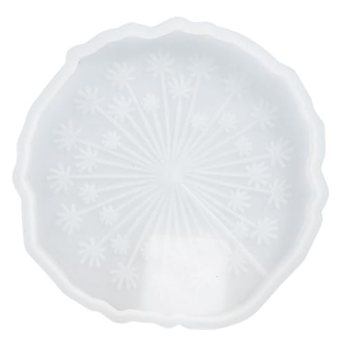 NOLITOY Silikonform Untersetzer DIY Gießen Kreative Dandelion Muster Gießharz Form Wiederverwendbar Waschbar für Epoxidharz Basteln von NOLITOY