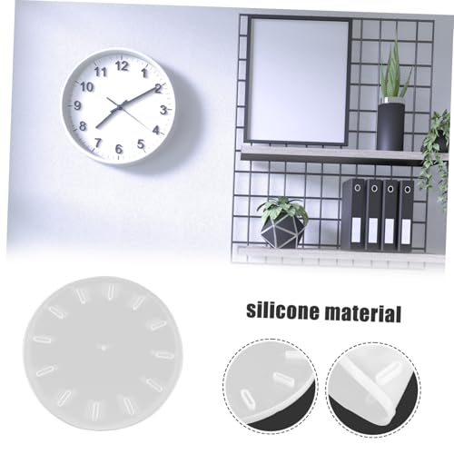 NOLITOY Silikonform für DIY Uhr Gießform Epoxidharz Uhr Kunstform Dekorative Wanduhr Silikon Harzform Rund für Heimdekoration Kreative Bastelprojekte von NOLITOY