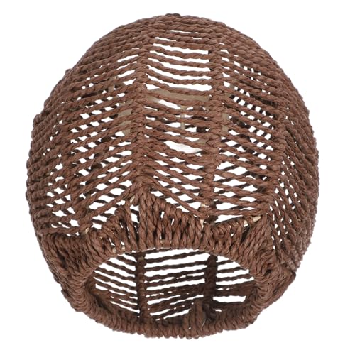 NOLITOY Simulierter Rattan Lampenschirm Geflochtene Deckenleuchte Kreative Hängelampe Wohnzimmer Dekoration Warme Atmosphäre Retro Stil für Esszimmer Schlafzimmer NOLITOY Simulierter Rattan Lampenschirm Geflochtene Deckenleuchte Kreative Hängelampe Wohnzimmer Dekoration Warme Atmosphäre Retro Stil für Esszimmer Schlafzimmer von NOLITOY
