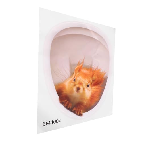 NOLITOY Squirrel Toilet Sticker Selbstklebend Abziehbild Badezimmer Wandaufkleber Wc Dekor Für Glatte Flächen Einfach Entfernt Ohne Rückstände NOLITOY Squirrel Toilet Sticker Selbstklebend Abziehbild Badezimmer Wandaufkleber Wc Dekor Für Glatte Flächen Einfach Entfernt Ohne Rückstände von NOLITOY