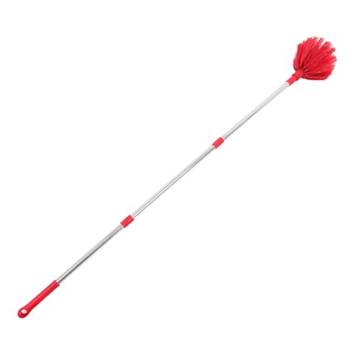NOLITOY Staubwedel mit Edelstahlstiel Langer Spinnenwebenentferner für Hohe Decken und Ventilatoren Harte Borstenbürste für Effektive Reinigung von Außenbereichen und Fensterschirmen NOLITOY Staubwedel mit Edelstahlstiel Langer Spinnenwebenentferner für Hohe Decken und Ventilatoren Harte Borstenbürste für Effektive Reinigung von Außenbereichen und Fensterschirmen von NOLITOY