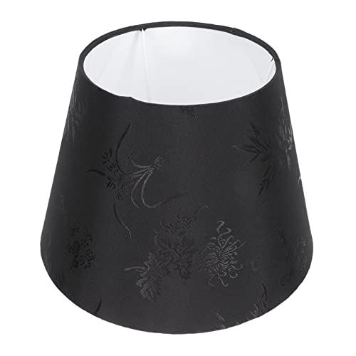 NOLITOY Stoff Lampenschirm Tischleuchte Lampenschirm Kompatibel Einfache Installation Schwarz Langlebig und Augenschonend für Wohnzimmer Schlafzimmer NOLITOY Stoff Lampenschirm Tischleuchte Lampenschirm Kompatibel Einfache Installation Schwarz Langlebig und Augenschonend für Wohnzimmer Schlafzimmer von NOLITOY