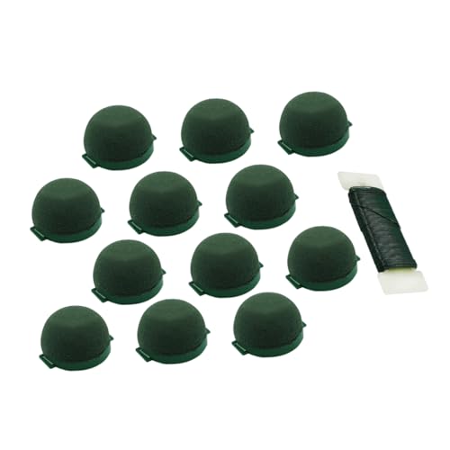 NOLITOY Teiliges Mini Rundes Schaumstoff Halbrund Halbkreis Blumensteckschaum Grün Selbstklebend Für Frische Und Künstliche Blumenarrangements Hochzeit Party Weinglas Dekoration von NOLITOY