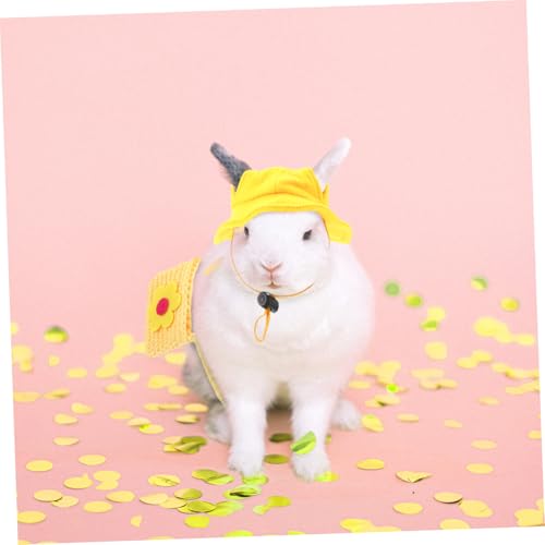 NOLITOY Teiliges Niedlicher Kaninchenhut und Kleiner Beutel für Haustiere Modische Kopfbedeckung aus Umweltfreundlichem Material Stabiler Sitz für Kleine Haustiere und Festdekoration NOLITOY Teiliges Niedlicher Kaninchenhut und Kleiner Beutel für Haustiere Modische Kopfbedeckung aus Umweltfreundlichem Material Stabiler Sitz für Kleine Haustiere und Festdekoration von NOLITOY