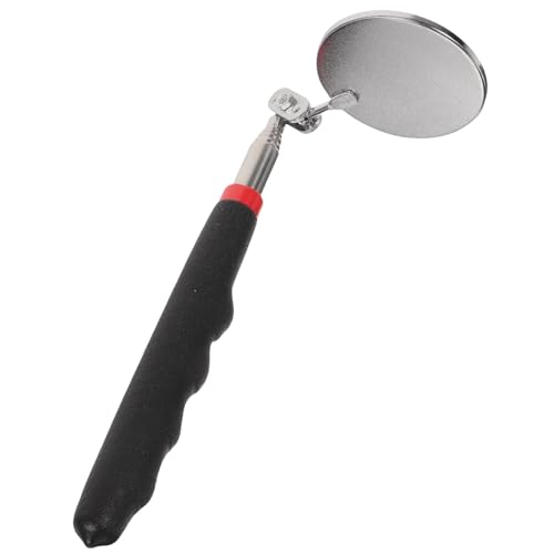 NOLITOY Teleskop inspektionsspiegel aus Edelstahl Ausziehbar mit Rundem Glas Voll Schwenkbarem Kugelgelenk Leichter Unterboden spiegel für Fahrzeuginspektion und Schwer Zugängliche von NOLITOY