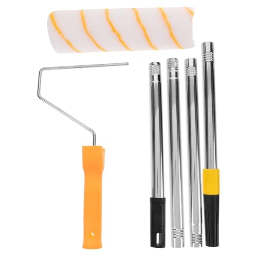 NOLITOY Teleskopstiel aus Edelstahl mit Farbroller für Wand Deckenanstrich Wiederverwendbar Kompatibel mit Latex Ölfarben Ergonomischer Griff Vielseitiges Malerzubehör NOLITOY Teleskopstiel aus Edelstahl mit Farbroller für Wand Deckenanstrich Wiederverwendbar Kompatibel mit Latex Ölfarben Ergonomischer Griff Vielseitiges Malerzubehör von NOLITOY