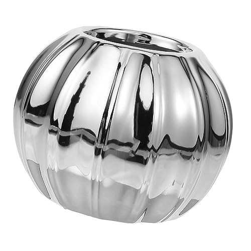 NOLITOY Tischdekoration Vase Kürbis-teelichthalter Blumenvasen-mittelstücke 14 cm Großer Blumenpflanzenterrarium Porzellanvase Boho-vasen Getrocknete Blumen Büro Keramik Blumenarrangement von NOLITOY