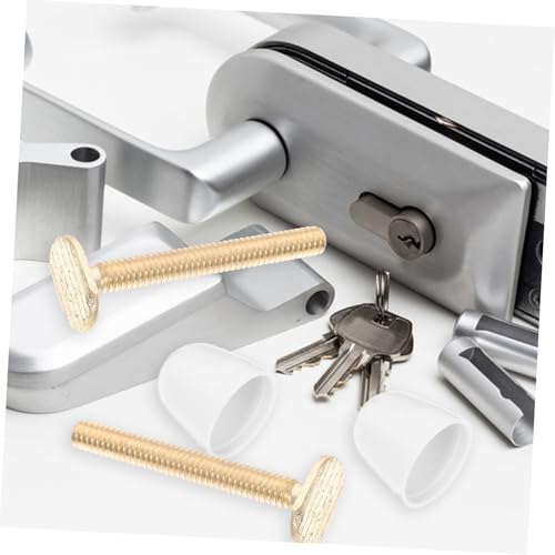 NOLITOY Toilettenschrauben Set Ersatz Wc Sitz Befestigung mit Dekorativen Schraubkappen aus Edelstahl und Rostbeständig Kompatibel mit Verschiedenen Toilettenmodellen Einfache von NOLITOY