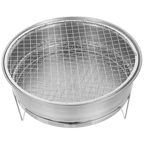 NOLITOY Tragbarer Edelstahl Holzkohlegrill mit Abnehmbaren Beinen Rostfrei Luftzirkulierend Vielseitig Einsetzbar für Outdoor Camping und Grillen von NOLITOY