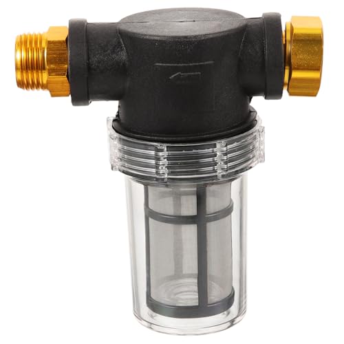 NOLITOY Tragbarer Sedimentfilter für Gartenwasser US Standard Hochdruckreiniger Schlauchfilter Langlebig Leicht zur Wasserfiltration von NOLITOY