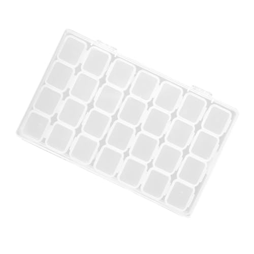 NOLITOY Transparente Aufbewahrungsbox aus Stabilem Multifunktionaler Organizer für Schmuck Nagelverzierungen und Kleine Bastelarbeiten Kompakt und Leicht Tragbar für Haushalt und Büro von NOLITOY