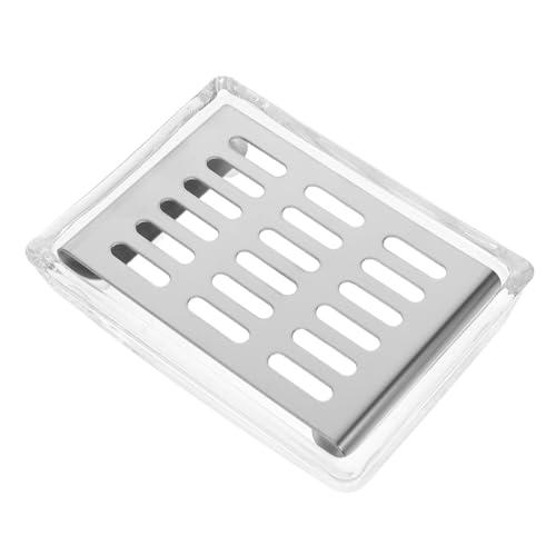 NOLITOY Transparente Seifenschale aus mit Tablett Doppelschichtige Seifenablage für Küche und Badezimmer Selbstentwässernd Design Einfach zu Reinigen NOLITOY Transparente Seifenschale aus mit Tablett Doppelschichtige Seifenablage für Küche und Badezimmer Selbstentwässernd Design Einfach zu Reinigen von NOLITOY