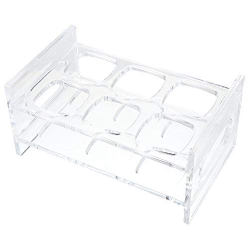 NOLITOY Transparenter Kunststoff Glashalter für Schnapsgläser Runder Becherhalter mit Reihen Quadratischer Öffnungen Stabiler Spirituosenhalter für Bar Party Heimbar und Küchendekor von NOLITOY