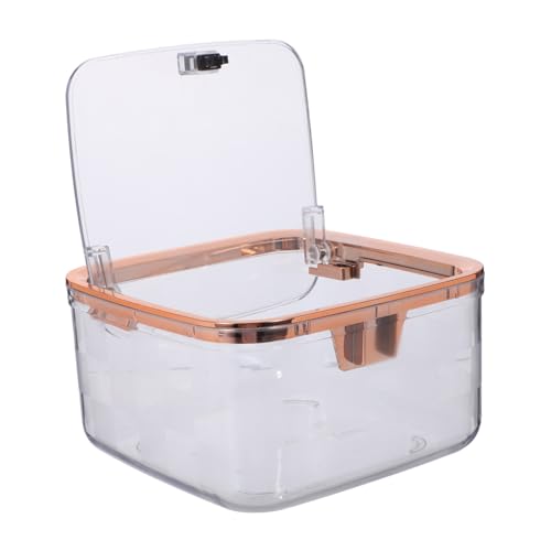 NOLITOY Transparenter Mini Tischmülleimer mit Deckel Kompakter Push Top Abfalleimer aus Kunststoff Kleiner Desktop Abfallbehälter mit Dekorativer Gitterstruktur für Büro Schlafzimmer und NOLITOY Transparenter Mini Tischmülleimer mit Deckel Kompakter Push Top Abfalleimer aus Kunststoff Kleiner Desktop Abfallbehälter mit Dekorativer Gitterstruktur für Büro Schlafzimmer und von NOLITOY