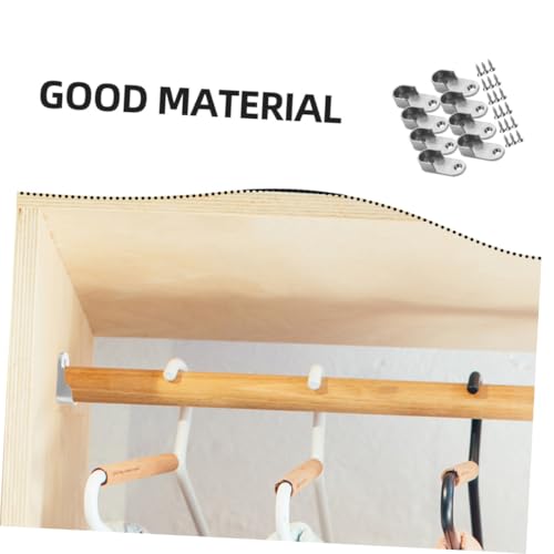 NOLITOY Verdickter Kleiderstangenhalter aus Robuster Schrankrohrträger mit Korrosionsbeständiger Oberfläche Installieren für Kleiderschrankaufbewahrung Langlebige von NOLITOY