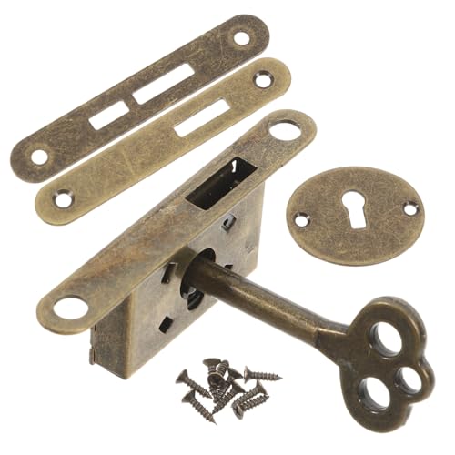 NOLITOY Verstecktes Schubladenschloss aus Zinklegierung und Eisen Unsichtbares Schmuckkästchen schloss mit Schlüssel Holzbox verriegelung für Geschenk Aufbewahrungskisten Installieren von NOLITOY