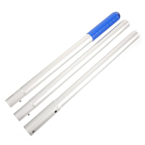 NOLITOY Verstellbare Aluminium verbindungsstange für Poolskimmer Netze Geeignet für Kescher Fischreuse und Poolreinigung Handschonende Kunststoffummantelung für Schwimmbad und Teich von NOLITOY
