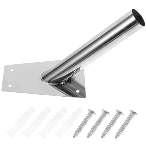 NOLITOY Verstellbare Fahnenhalterung aus Aluminiumlegierung Langlebige Wandhalterung für Fahnenmast Installieren Geeignet für Party Festdekorationen Praktischer Flaggenhalter für Innen von NOLITOY