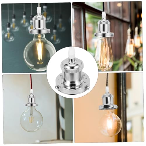NOLITOY Vintage Aluminium Lampenfassung Hängelampe Deckenleuchte Industrial Style Fassung mit Kabelbefestigung für Wohnzimmer Büro Bar von NOLITOY