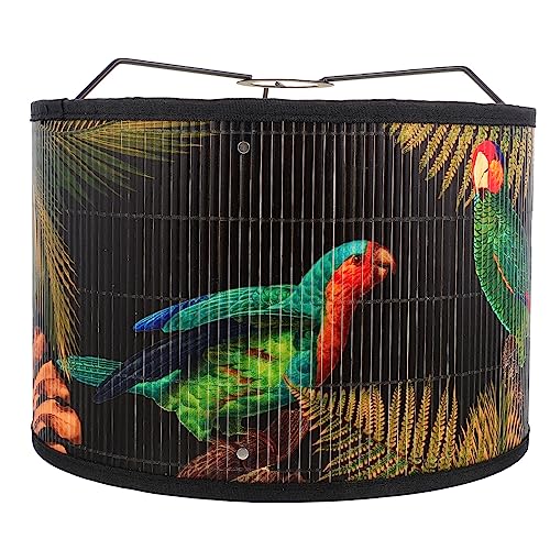 NOLITOY Vintage Drucklampenschirm Retro Stil für Esszimmer Wohnzimmer Dekorativer Kronleuchter Lampenschirm Installieren und Insektensicher von NOLITOY