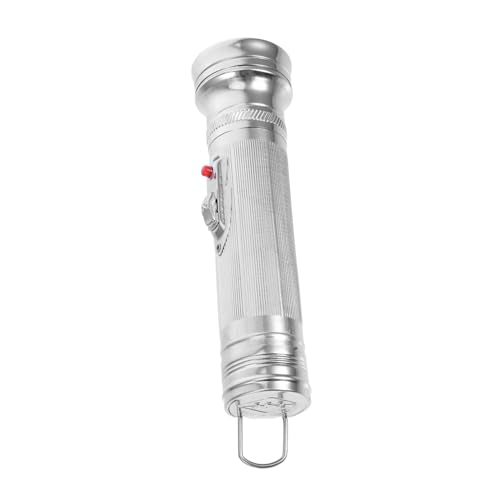 NOLITOY Vintage Metall Taschenlampe Kompakt Tragbar Altmodisch Robust Langlebig Einfache Batteriewechsel Outdoor Camping von NOLITOY