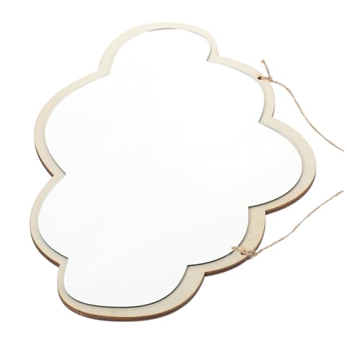 NOLITOY Wandspiegel Wolkenform Holz Acryl Klarer Kinderzimmer Spiegel Modernes Wanddekor Robust Langlebig Nordic Stil von NOLITOY