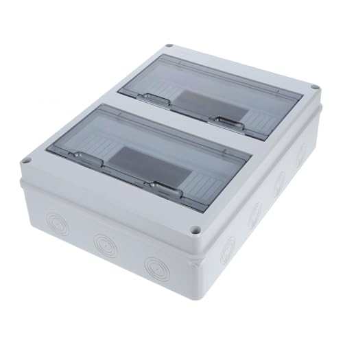 NOLITOY Wasserdichte Aufputz Verteilerdose mit Stromkreisen Wetterfeste Elektroanschlussbox für Außenbereich und Regenfest Robuste Isolierbox für Hausinstallation von NOLITOY