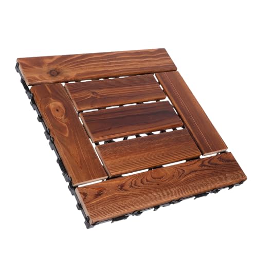 NOLITOY Wasserdichte Terrassenbeläge für Garten Balkon Poolbereich Robuste Karbonisierte Platten für und Außenbereiche von NOLITOY