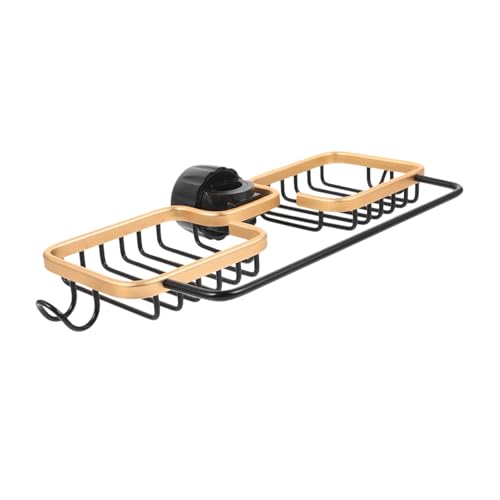 NOLITOY Wasserhahn Organizer Spüle Aufbewahrungskorb mit Schwammhalter Handtuchstange Ablage für Küche und Bad Multifunktional Drainage Design Schwarz gold NOLITOY Wasserhahn Organizer Spüle Aufbewahrungskorb mit Schwammhalter Handtuchstange Ablage für Küche und Bad Multifunktional Drainage Design Schwarz gold von NOLITOY