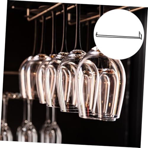 NOLITOY Weinglashalter Hängend Küchenorganizer Schwarz Weinregal Platzsparend Rostfrei für Bar Zuhause Restaurant von NOLITOY