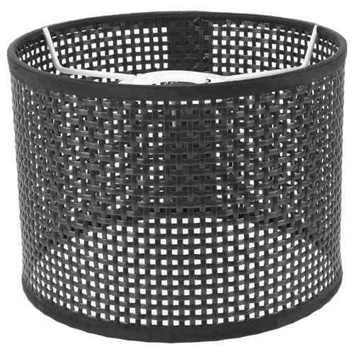 NOLITOY Woven Lampenschirm aus Kunststoff Schwarz Eckig Ersatzschirm für Tisch Stehlampen Leicht zu Installieren Natürliche Lichtstreuung für Wohn Schlafzimmer NOLITOY Woven Lampenschirm aus Kunststoff Schwarz Eckig Ersatzschirm für Tisch Stehlampen Leicht zu Installieren Natürliche Lichtstreuung für Wohn Schlafzimmer von NOLITOY