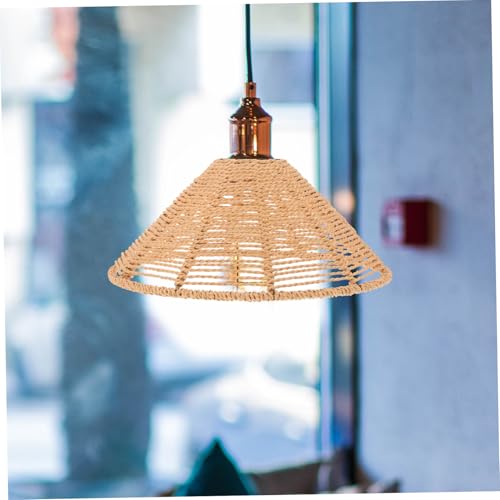 NOLITOY Woven Lampenschirm aus Papierseil für Pendelleuchte Ersatzschirm für Deckenlampe Dekorativer Lampenschirm für Wohnzimmer Restaurant Hotel Stabiles Design Leicht Montierbar NOLITOY Woven Lampenschirm aus Papierseil für Pendelleuchte Ersatzschirm für Deckenlampe Dekorativer Lampenschirm für Wohnzimmer Restaurant Hotel Stabiles Design Leicht Montierbar von NOLITOY