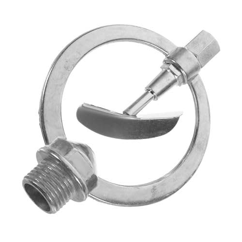NOLITOY Zinklegierung Drehbarer Rasensprenger Robuster Sprühregner für Garten und Gewächshaus Automatische Bewässerung mit Langlebigem Design Silber NOLITOY Zinklegierung Drehbarer Rasensprenger Robuster Sprühregner für Garten und Gewächshaus Automatische Bewässerung mit Langlebigem Design Silber von NOLITOY