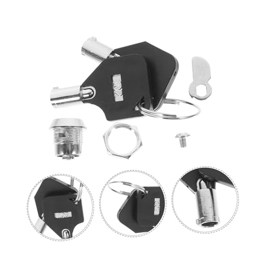 NOLITOY Zinklegierung Schrankschloss Cam Schloss mit Schlüsseln Robustes Einbauschloss für Möbel Briefkasten Elektronikschrank Korrosionsbeständig Praktisch und Langlebig NOLITOY Zinklegierung Schrankschloss Cam Schloss mit Schlüsseln Robustes Einbauschloss für Möbel Briefkasten Elektronikschrank Korrosionsbeständig Praktisch und Langlebig von NOLITOY