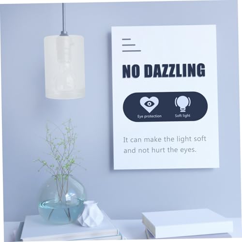 NOLITOY Zylinderförmiger Milchglas Lampenschirm aus Frosted Glas Deckenleuchte Ersatz Einfache Montage Dekorativ und Staubschützend Geeignet für Innenbeleuchtung und Wandlampen von NOLITOY