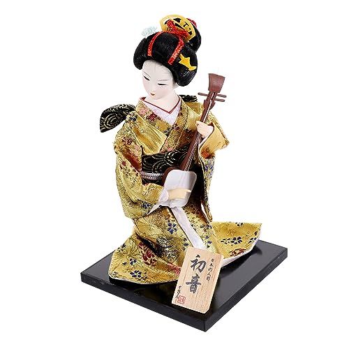 NOLITOY japanische Geisha-Ornamente Kunsthandwerk traditionelle Geisha Puppe asiatische Geisha Figur Kabuki Puppe japanisch japanische Kimonos Puppen dekor Heimwerken Japanisches Dekor von NOLITOY