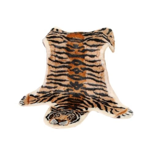 NOLITOY rutschfeste Tiger Print Bodenmatte Weiche Multifunktionale Teppich kuscheldecke für Badezimmer Schlafzimmer Rutschfester Fußteppich Waschbar Tierisches Design von NOLITOY