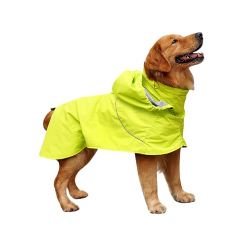 NOLITOY wasserdichte Hunderegenjacke mit Hohem Kragen und Verstellbarem Nylon Leichter Schutzmantel für Mittlere Hunde Modischer und Funktionaler Haustier Regenmantel für Nasse Tage NOLITOY wasserdichte Hunderegenjacke mit Hohem Kragen und Verstellbarem Nylon Leichter Schutzmantel für Mittlere Hunde Modischer und Funktionaler Haustier Regenmantel für Nasse Tage von NOLITOY