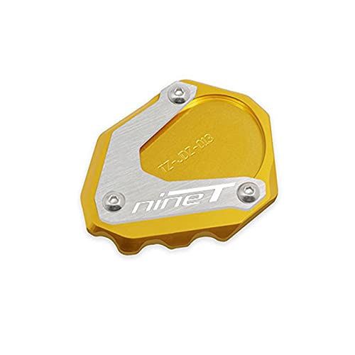 Motorradständer Für BMW R Nine T R NineT RnineT 2014-2016 Motorrad Zubehör CNC Fuß Seitenständer Vergrößerer Platte Ständer Vergrößern Erweiterung (Color : Gold) von NOLLAM