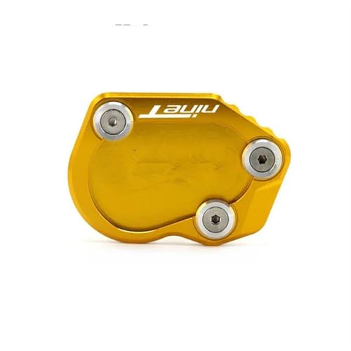 Motorradständer Motorrad CNC Aluminium Für BMW R Nine T R NineT Rnine T RNINET 2014 2015 2016 Ständerfuß Seitenständerverlängerung Pad Stützplatte Ständer Vergrößern(Gold) von NOLLAM