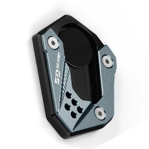 NOLLAM Motorradständer CNC-Motorrad Für BMW F750 GS 2018 2019 2020 2021 2022 2023 Ständerfuß Seitenständer Vergrößerte Polsterstützplatte(Grey) von NOLLAM