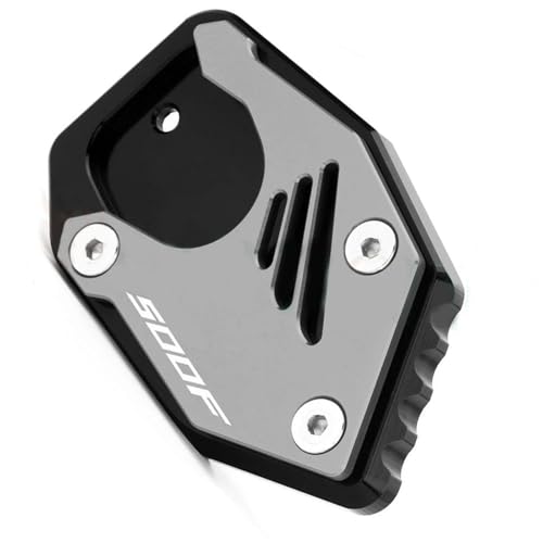 NOLLAM Motorradständer CNC-Motorrad Für H-ONDA CB500F 2013 2014 2015 2016 2017 2018 2020 2021 Ständerfuß Seitenständer Vergrößerte Polsterstützplatte(Grey) von NOLLAM