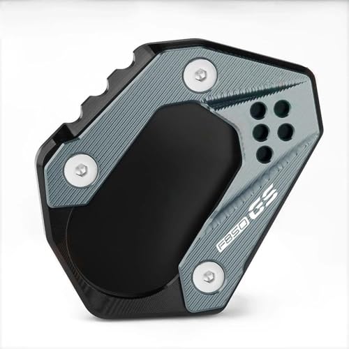 NOLLAM Motorradständer Für BMW F850 GS 2018 2019 2020 2021 2022 2023 Motorrad CNC-Ständerfuß Seitenständerverlängerungspolster Stützplatte Ständer Vergrößern(Grey) von NOLLAM