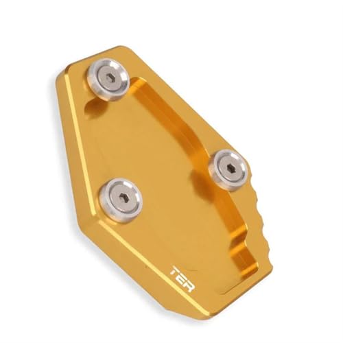 NOLLAM Motorradständer Für Ducati Monster 950 937 2020 2021 2022 2023 Motorrad-Ständerfuß Seitenständer-Verlängerungspolster Stützplatte Ständer Vergrößern(Gold) von NOLLAM