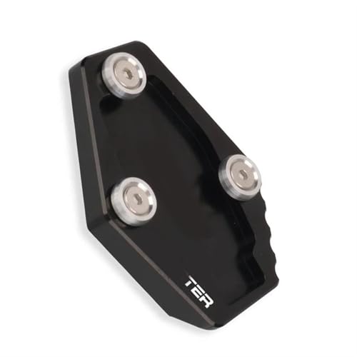 NOLLAM Motorradständer Für Ducati Monster 950 937 2020 2021 2022 2023 Motorrad-Ständerfuß Seitenständer-Verlängerungspolster Stützplatte Ständer Vergrößern(Nero) von NOLLAM