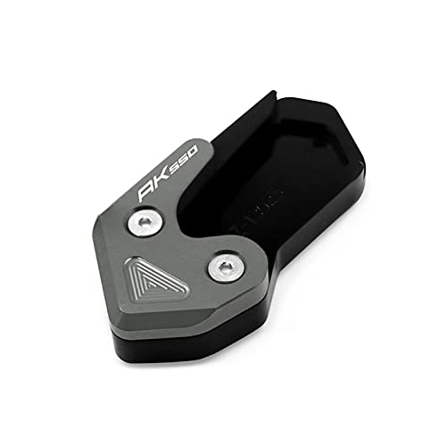 NOLLAM Motorradständer Für KYMCO AK550 AK 550 2017-2020 Motorradzubehör Ständer Vergrößern Platte Fuß Seitenständer Vergrößerer Verlängerung Stützpolster (Color : Black-Gray) von NOLLAM