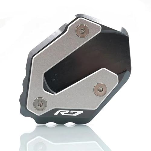 NOLLAM Motorradständer Für Yamaha YZFR7 YZF-R7 YZF R7 2021 2022 2023 Motorrad CNC-Ständerfuß Seitenständerverlängerungspolster Stützplatte Ständer Vergrößern(Grey) von NOLLAM